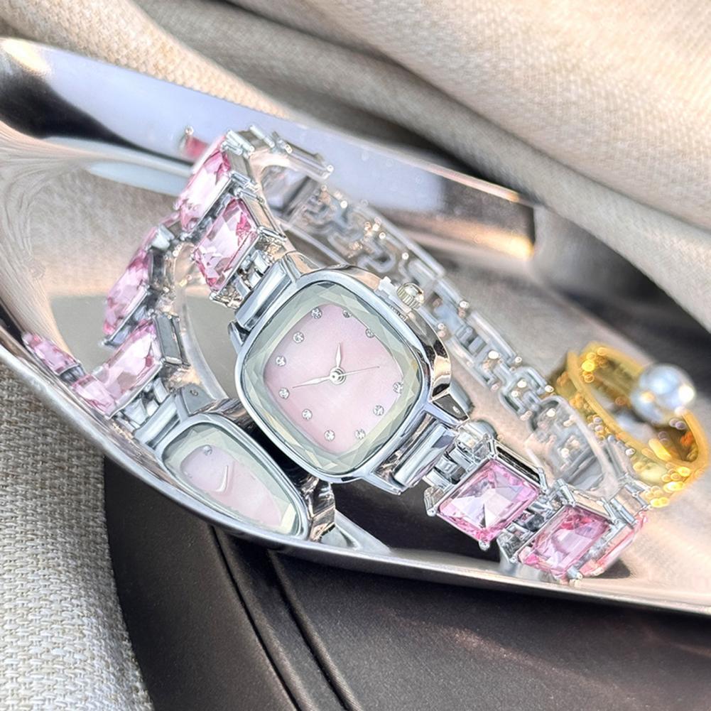 Lux Watch - Sparkling Bracelet Watch Square Dial Women