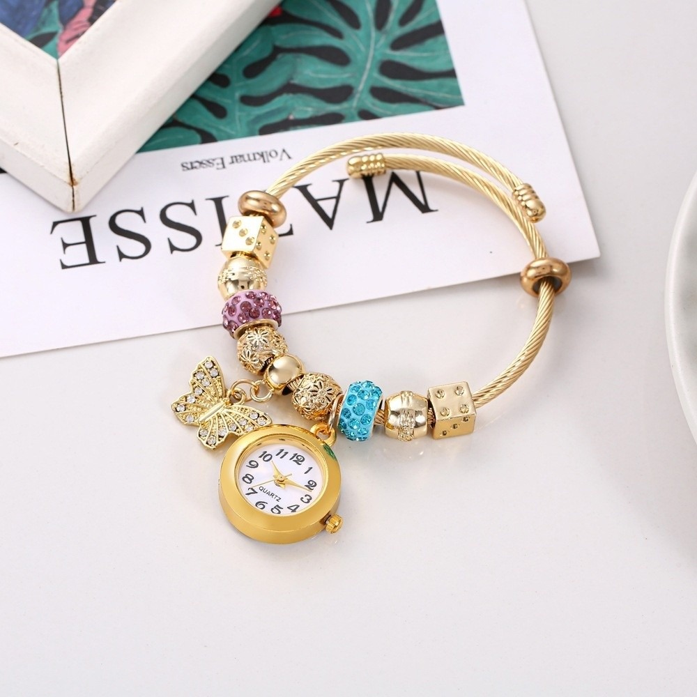 Luxury Watch Leather Strap - Trendy Adjustable Women's Bracelet Watches Elegant
