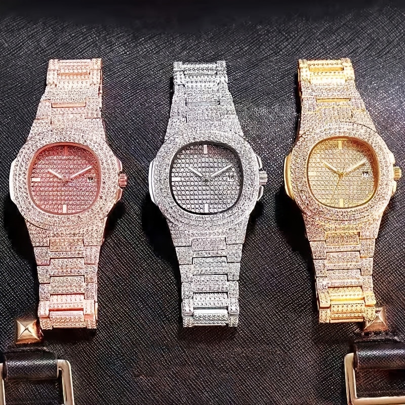 Lux Watch - 1pc Popular Hip Hop Full Artificial