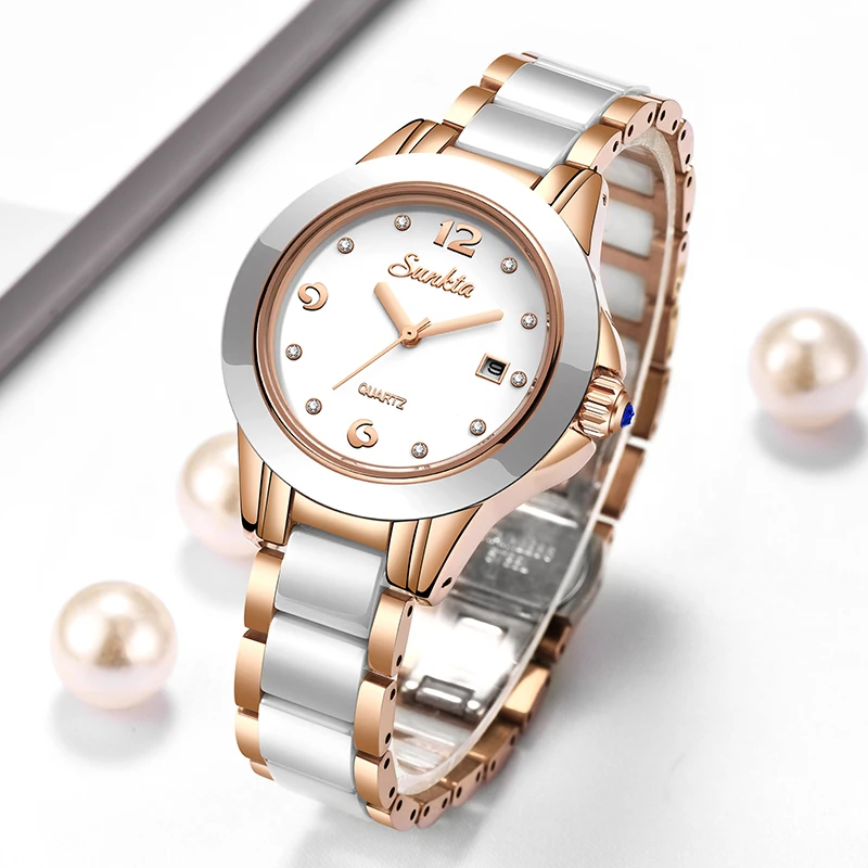 Luxury Watch & Jewellery - Sunkta Fashion Casual Quartz Woman Watch