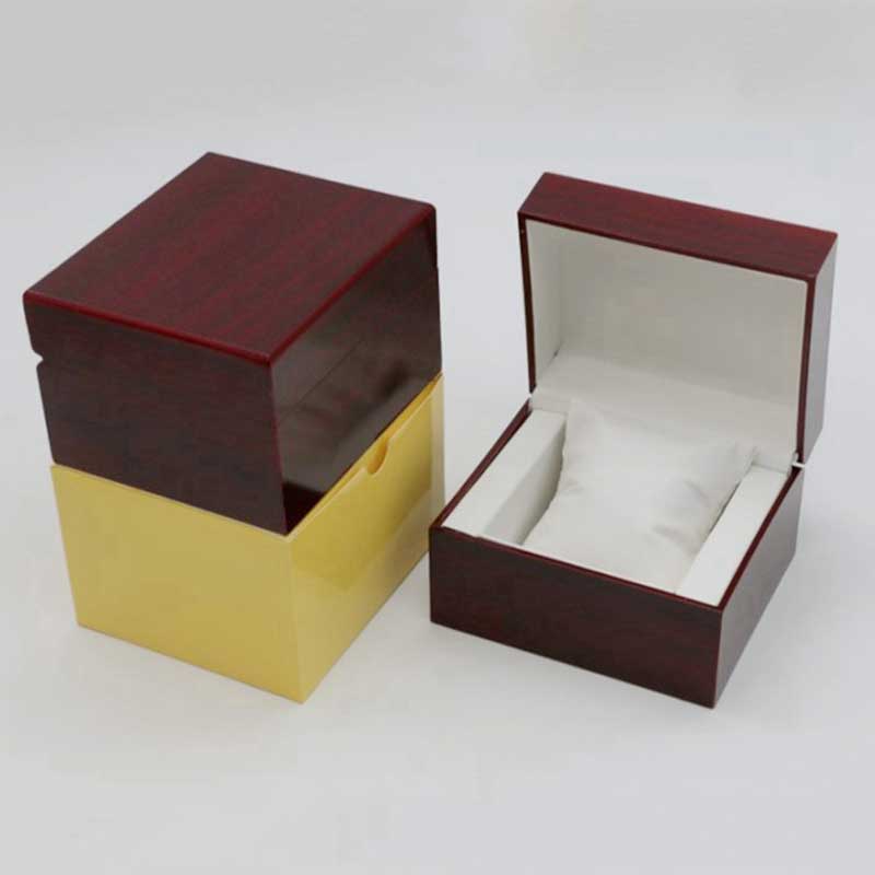 Luxury Watch Packaging Box - Wooden Watch Box Single Slot Wristwatch