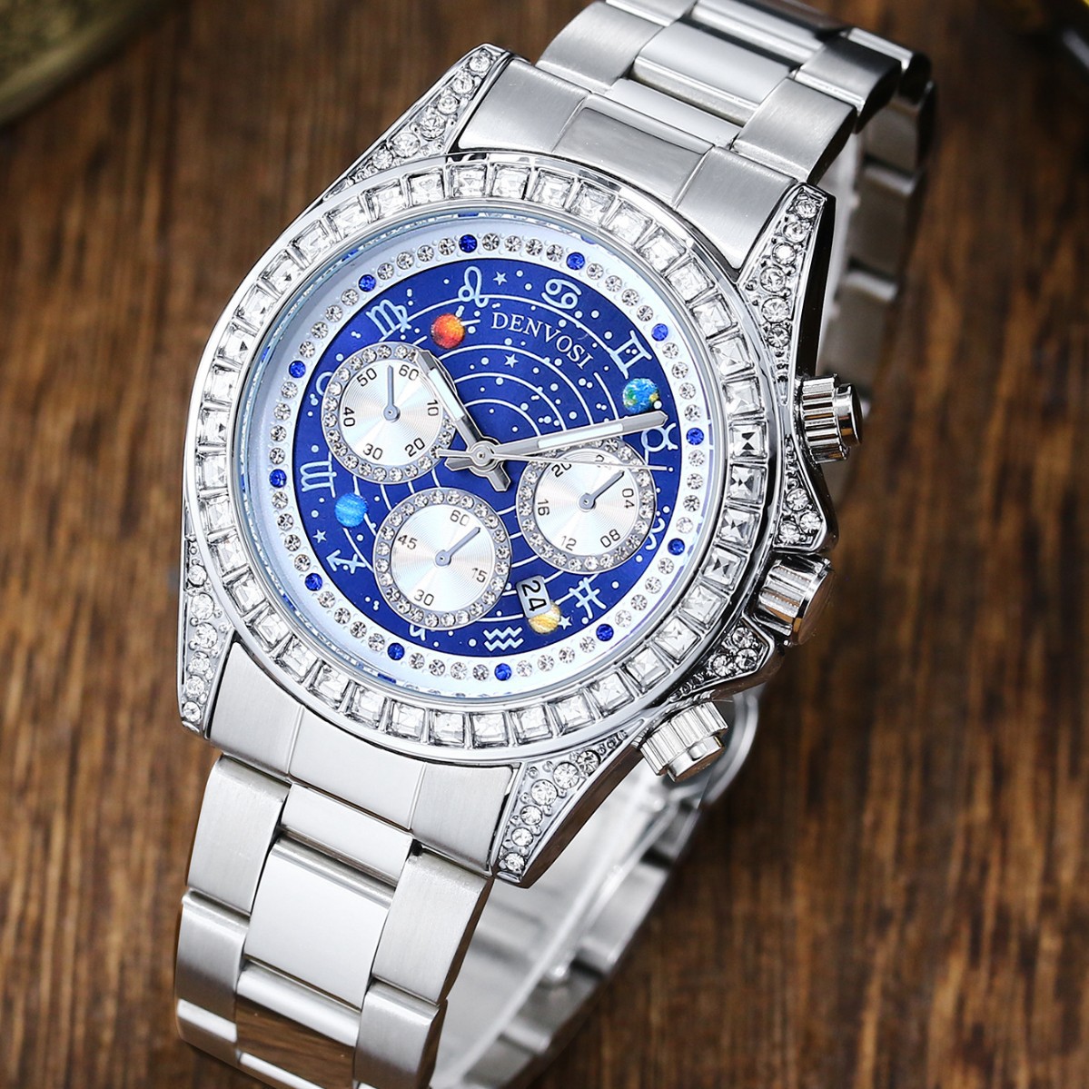 Zodiac Luxury Watch - Men's new twelve zodiac planetary dial