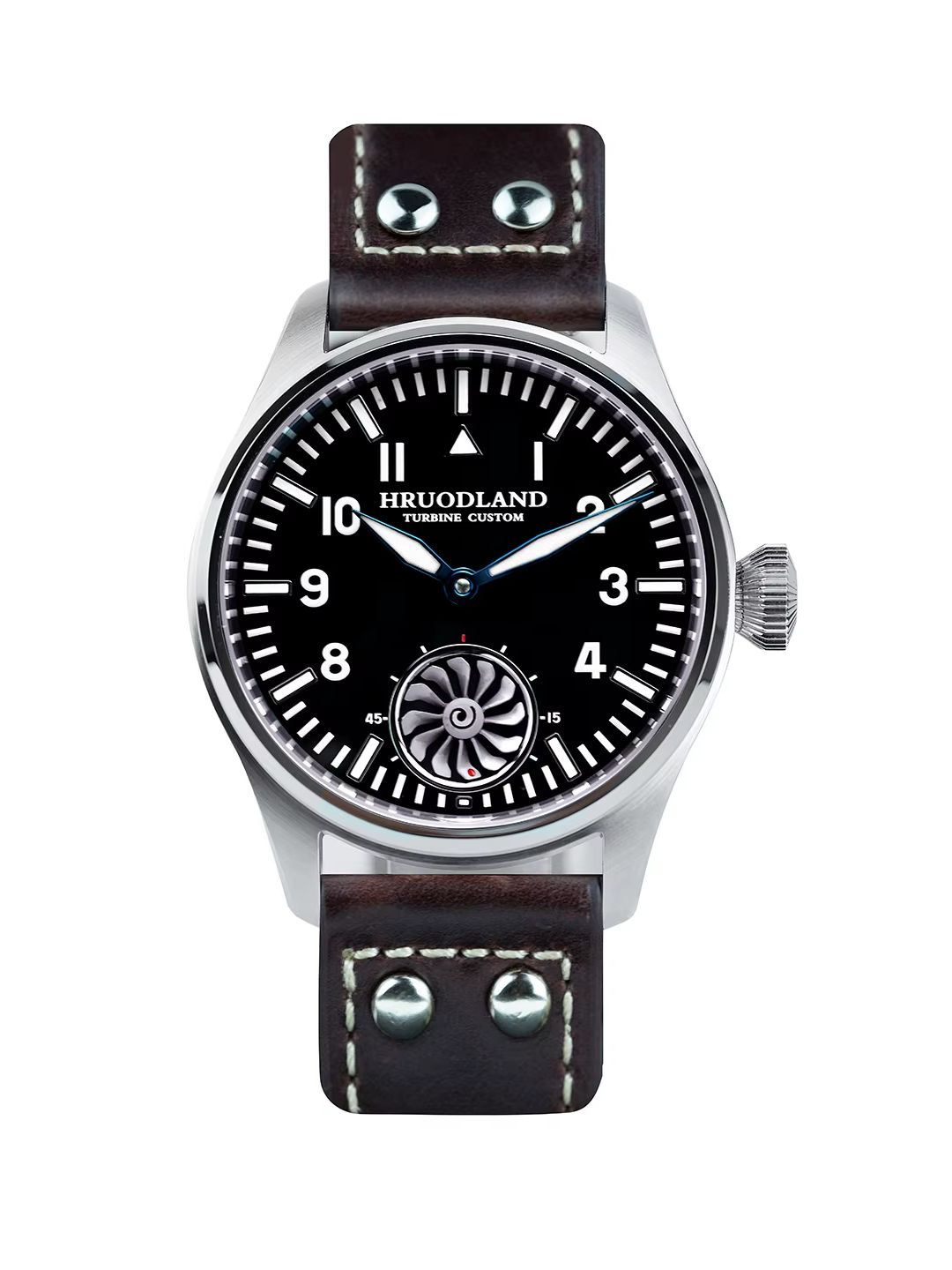 Hruodland 43mm Pilot Men's Man - đánh giá và giá Tourbillon Movement Watch