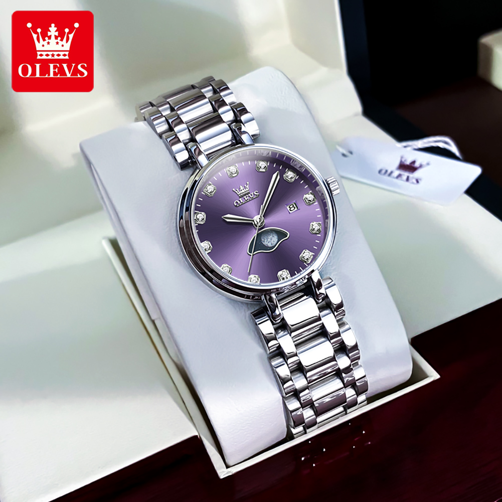 OLEVS Elegant Fashion Purple R - đánh giá và giá Lux Watch