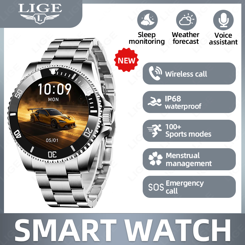 LIGE Business Smart Watch Men  - đánh giá và giá Luxury Watch On Wrist