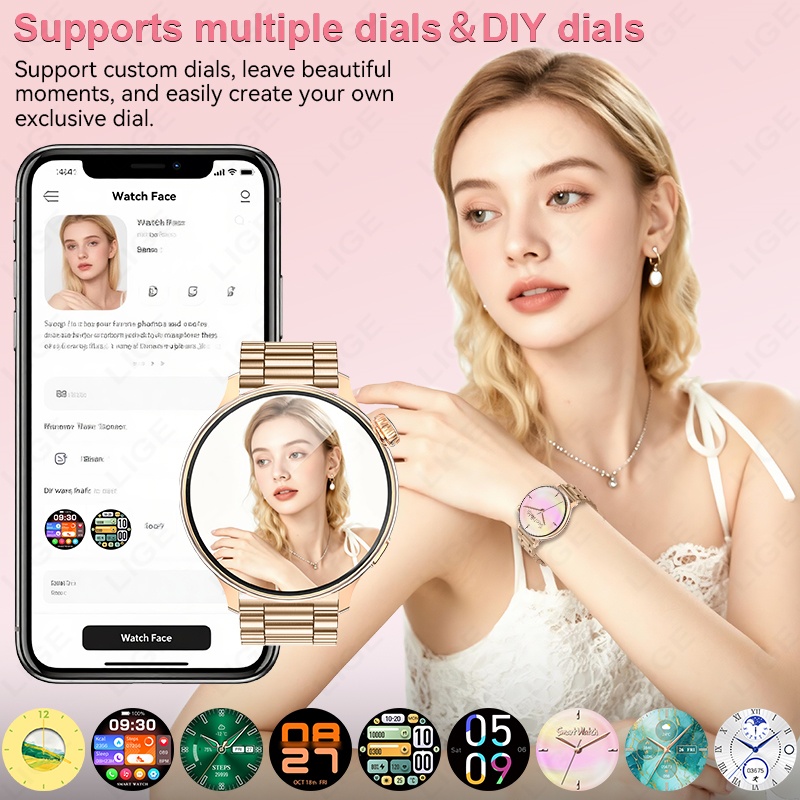 LIGE Luxury Women Smart Watch  - đánh giá và giá Luxury Watch On Wrist