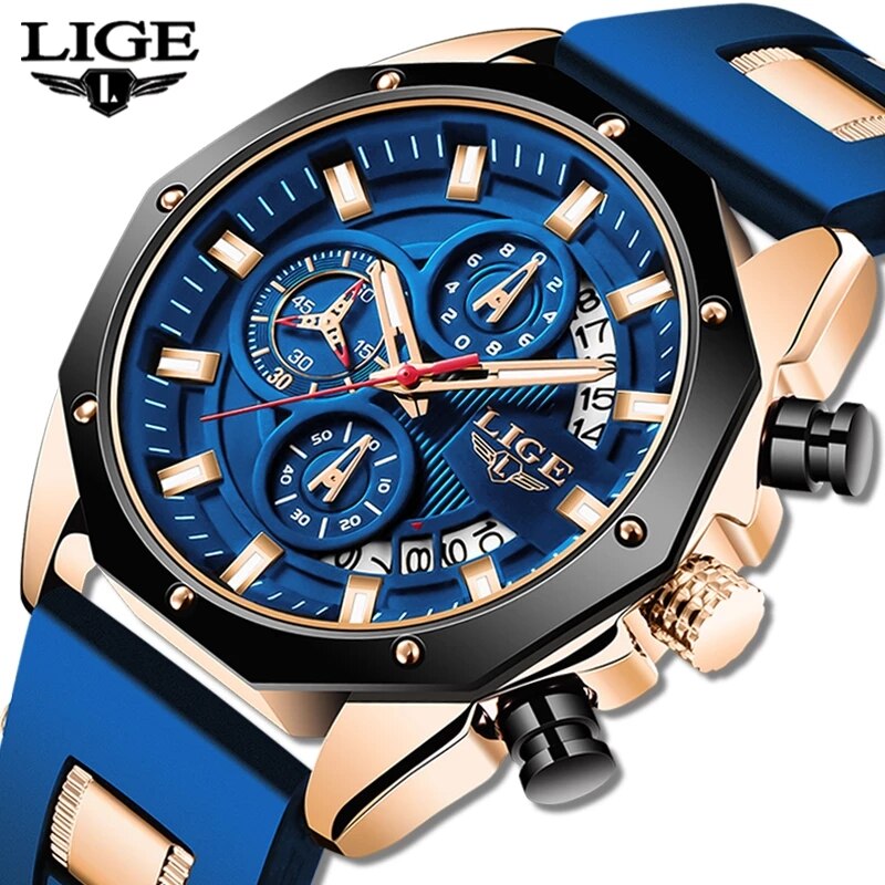 LIGE Fashion Men Watches Top B - đánh giá và giá Luxury Watch Investment