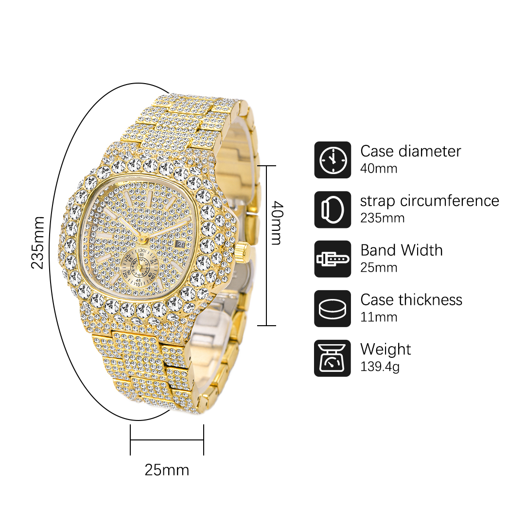 Hip Hop Thương Hiệu MISSFOX Th - đánh giá và giá Luxury Watch Iceberg