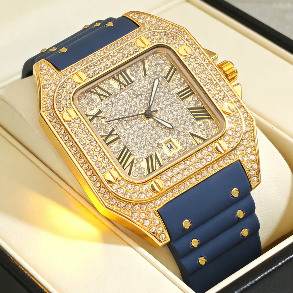 Hot Fashion Square Full Diamon - đánh giá và giá Luxury Watch Iceberg