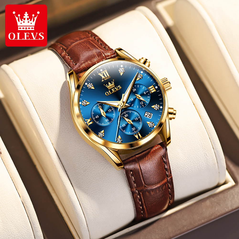 OLEVS 5523 Original Brand Wome - đánh giá và giá Luxury Watch Leather Strap