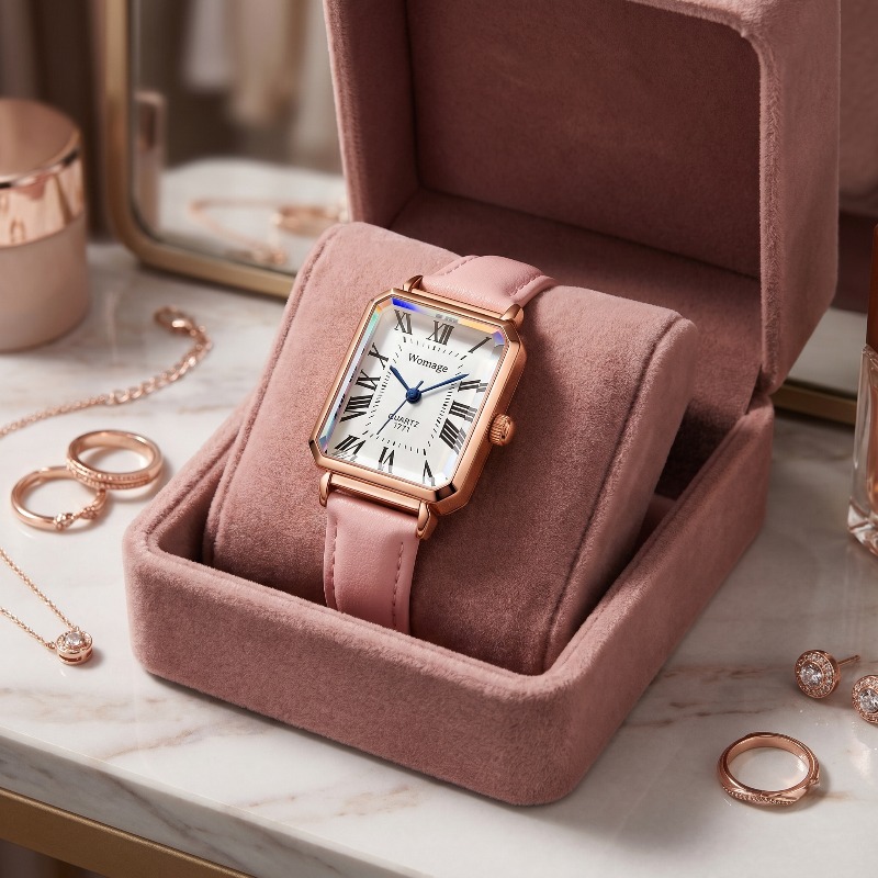 Fashion Rectangle Quartz Watch - đánh giá và giá Lux Watch