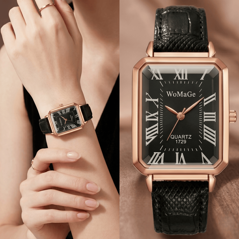 Fashion Rectangle Quartz Watch - đánh giá và giá Lux Watch