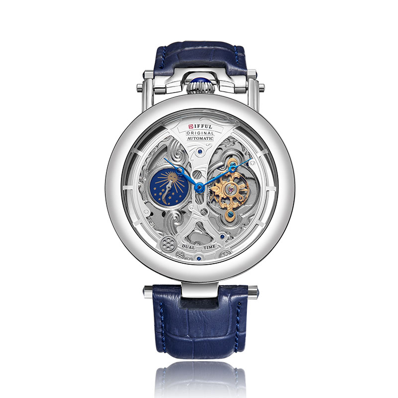 DIFFUL Luxury Big Skeleton Dia - đánh giá và giá Tourbillon Movement Watch