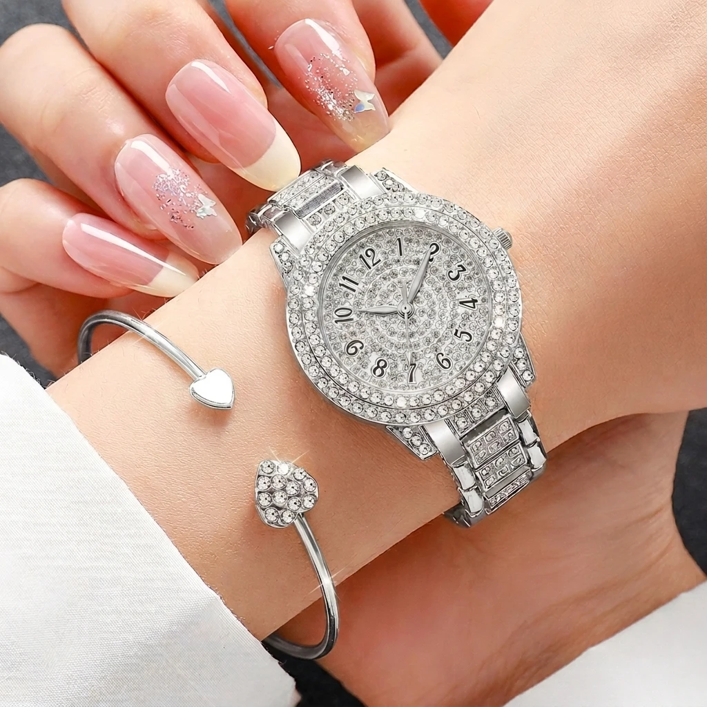 6PCS Fashion Rhinestone Women  - đánh giá và giá Lux Watch