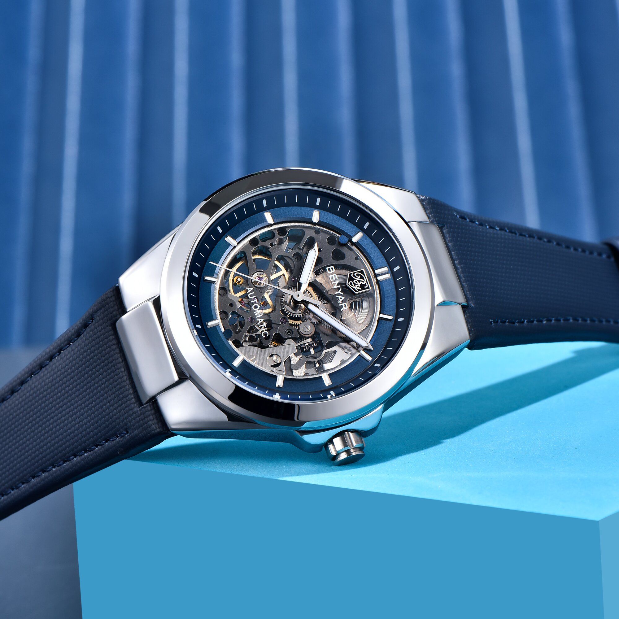 BENYAR Luxury Mens Automatic B - đánh giá và giá Tourbillon Movement Watch