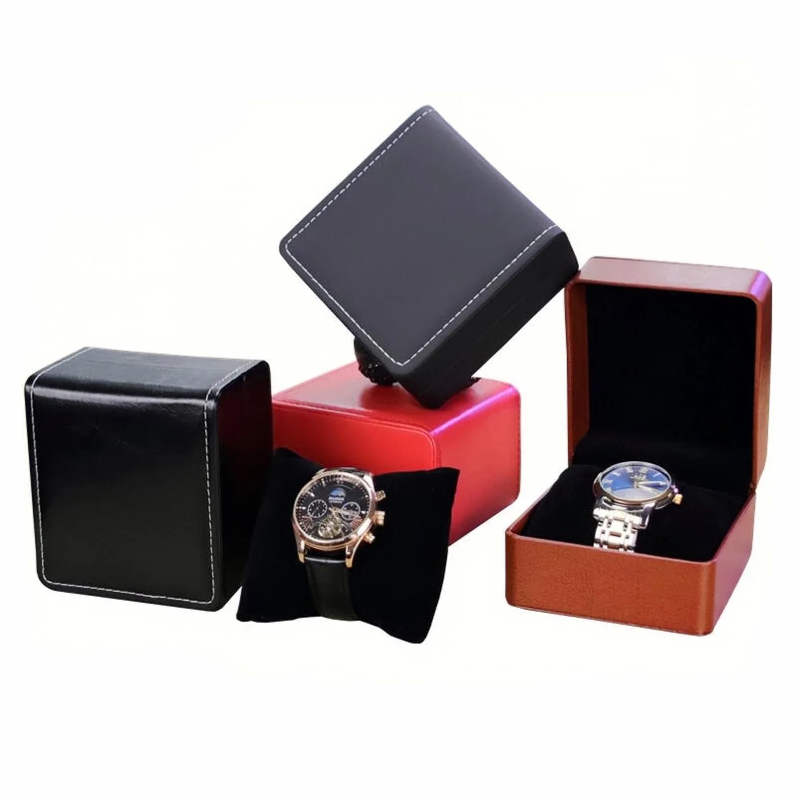 Luxury Watch Case Pu Leather J - đánh giá và giá Luxury Watch Packaging Box