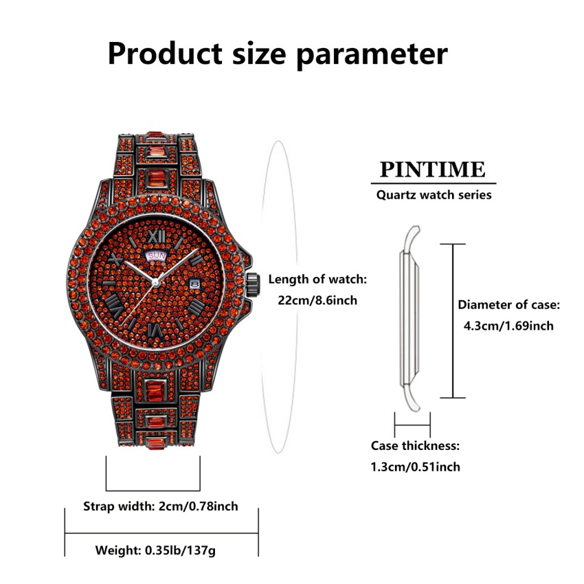 Luxury Hip Hop Stainless Steel - đánh giá và giá Luxury Watch Iceberg