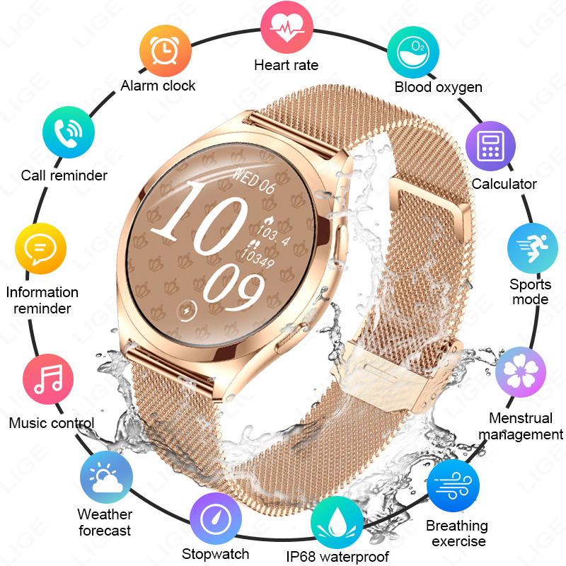 LIGE Luxury Smart Watch For Wo - đánh giá và giá Luxury Watch On Wrist