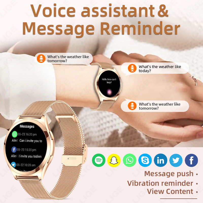 LIGE Luxury Smart Watch For Wo - đánh giá và giá Luxury Watch On Wrist