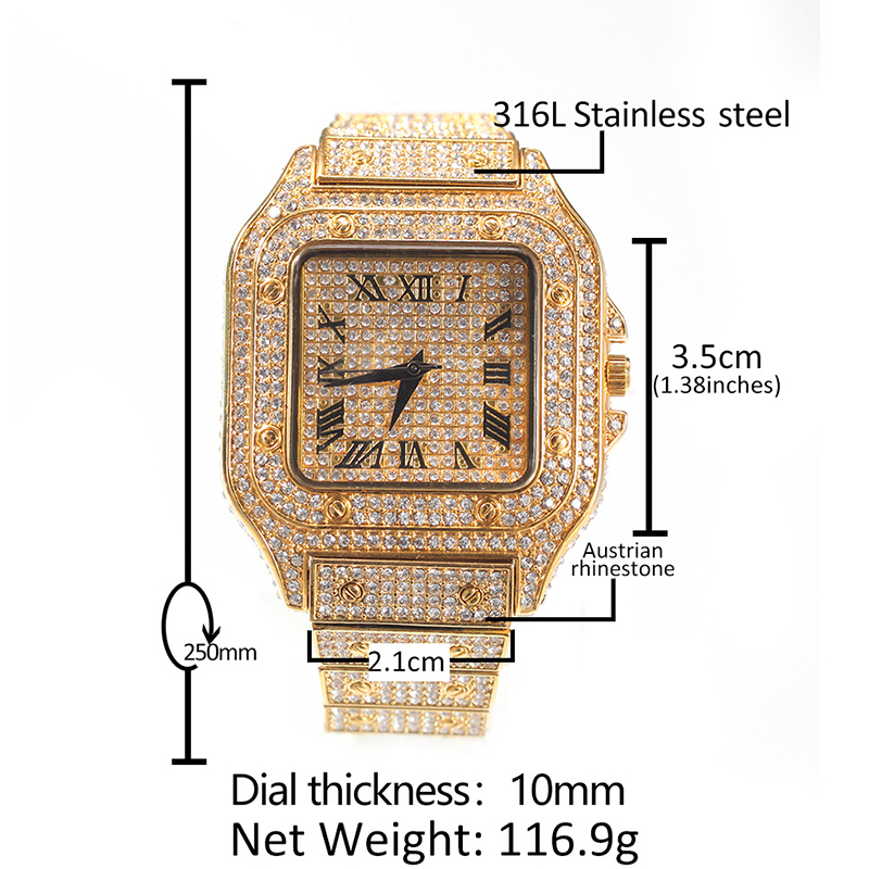 Hip Hop Luxury Quartz Wrist Wa - đánh giá và giá Luxury Watch Iceberg