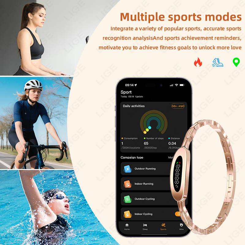 LIGE 2026 Hot Smart Bracelet L - đánh giá và giá Luxury Watch On Wrist