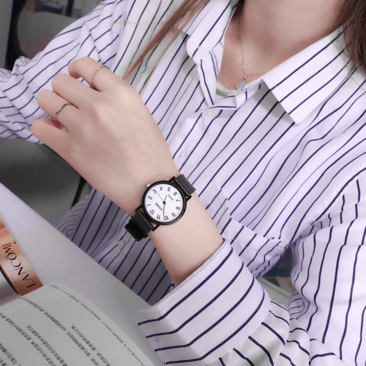 Simple Black Watch Quartz Watc - đánh giá và giá Luxury Watch Leather Strap