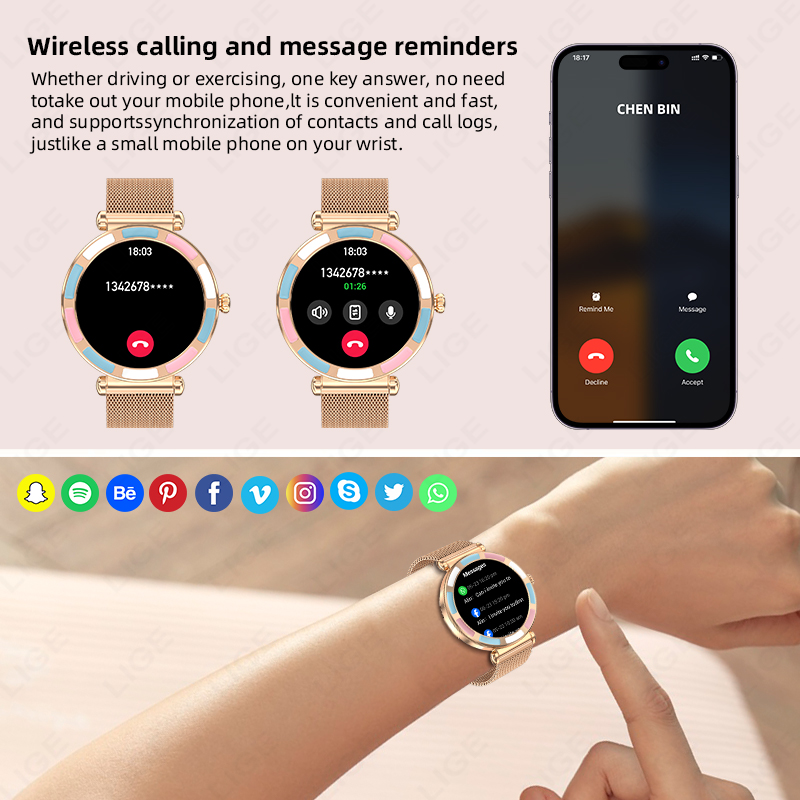 2026 LIGE Luxury Smart Watch F - đánh giá và giá Luxury Watch On Wrist