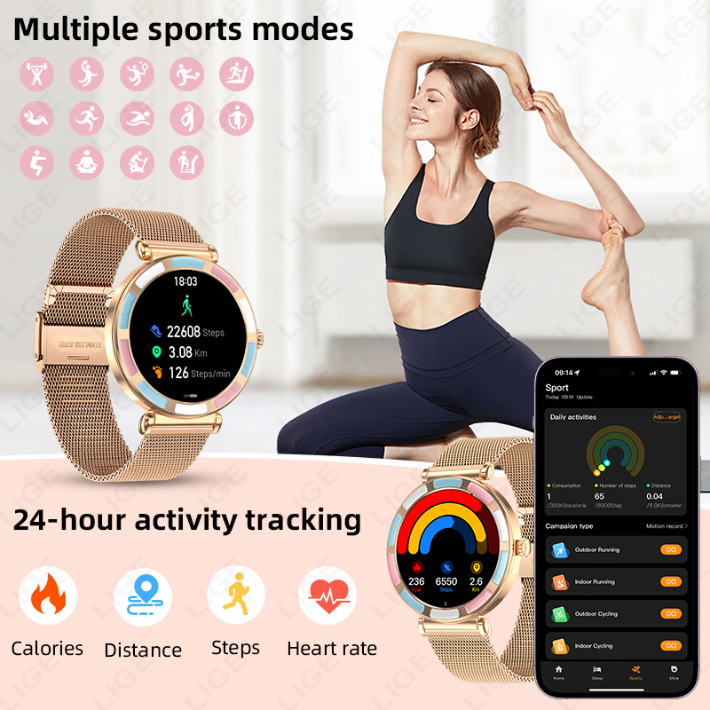 2026 LIGE Luxury Smart Watch F - đánh giá và giá Luxury Watch On Wrist