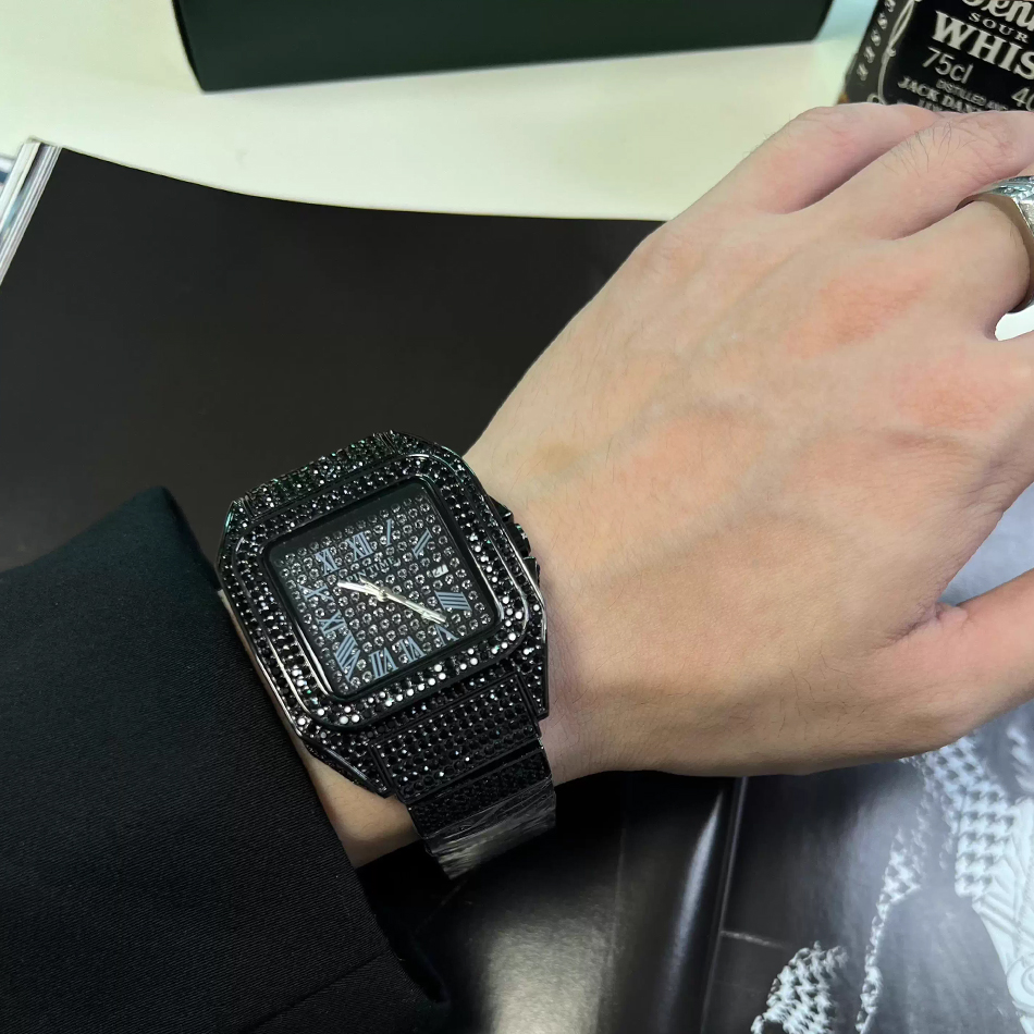 Gold or Black Watch Ice Out Sq - đánh giá và giá Luxury Watch Iceberg