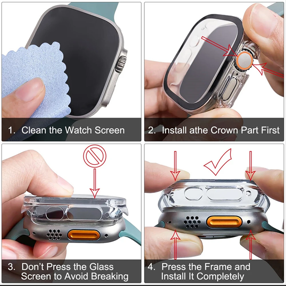 Glass+case For Apple Watch Ult - đánh giá và giá Luxury Watch Packaging Box
